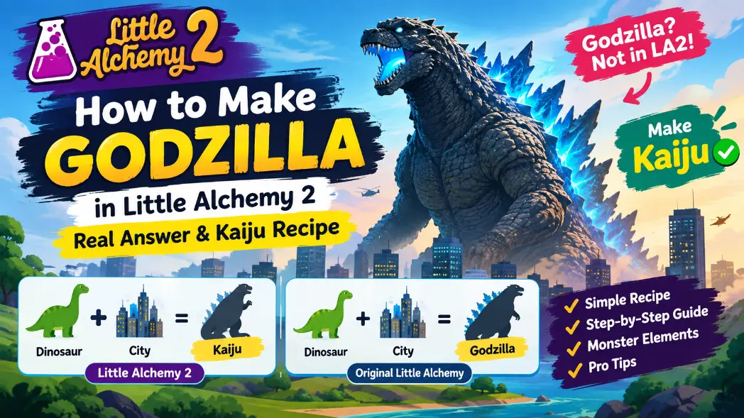 How To Make Godzilla In Little Alchemy 2