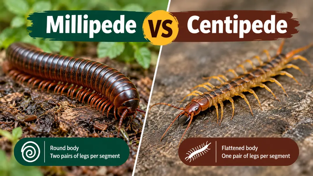 Millipede Vs Centipede