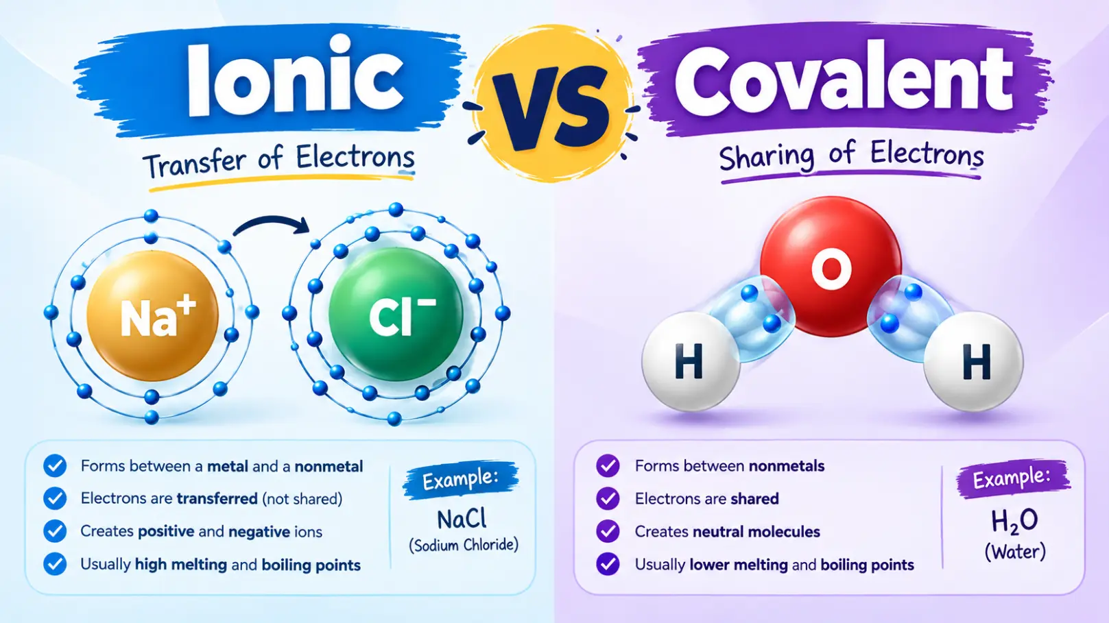Ionic Vs Covalent